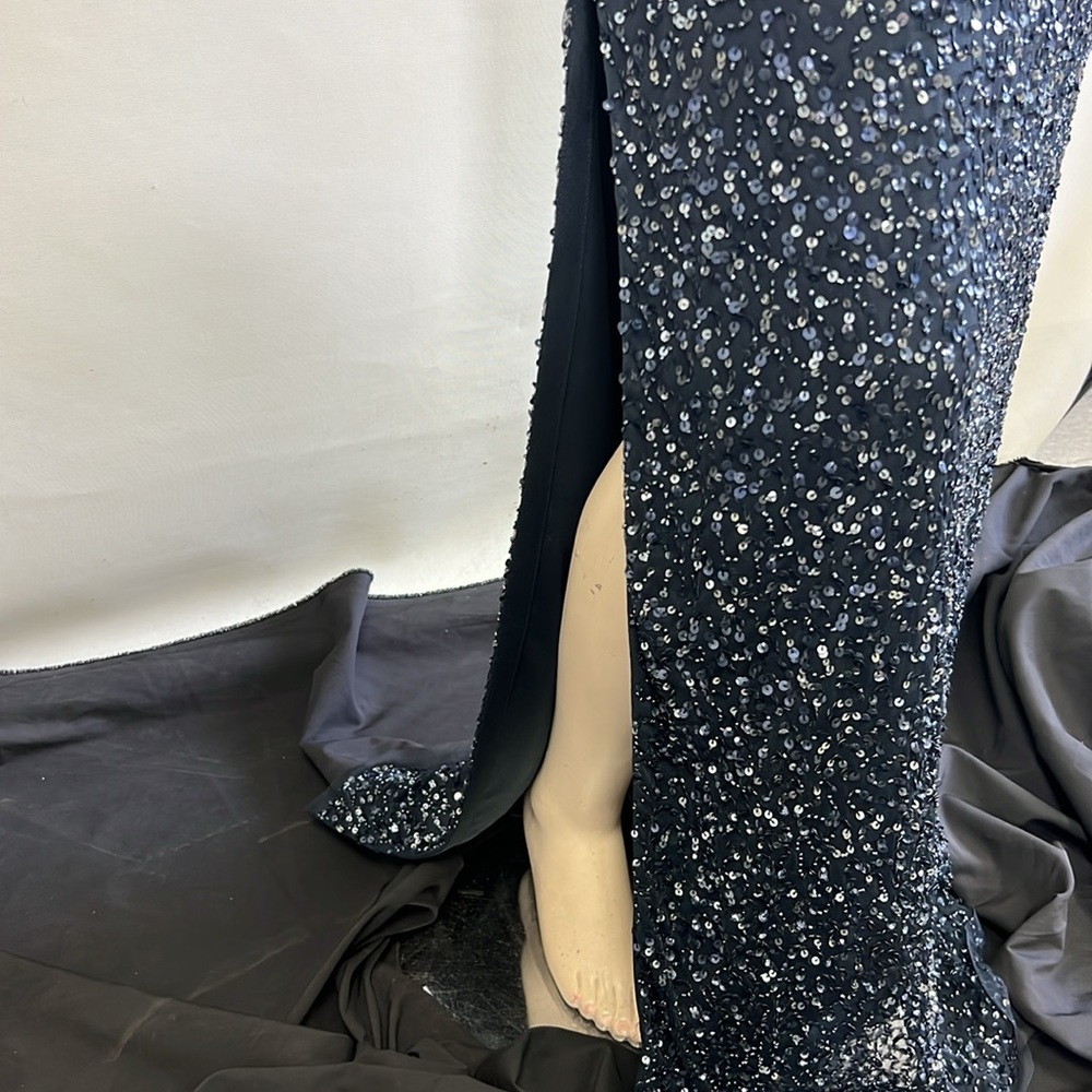 Aidan Mattox fully beaded sleeveless V-Neck long dress - Picture 7 of 13
